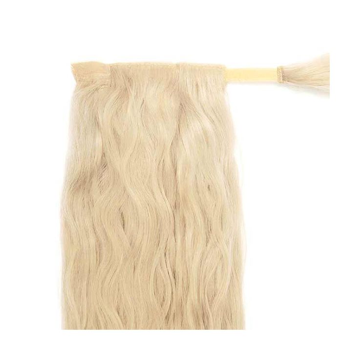 20" Invisi®Ponytail Beach Wave - Pure Platinum - Image 4