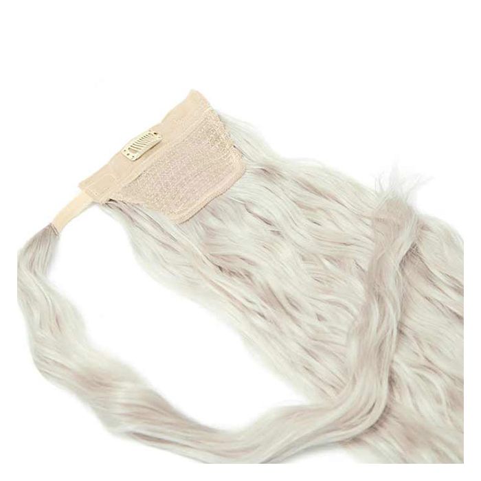 20" Invisi®Ponytail Beach Wave - Silver - Image 2