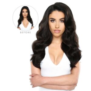 18" DOUBLE HAIR SET CLIP-IN EXTENSIONS