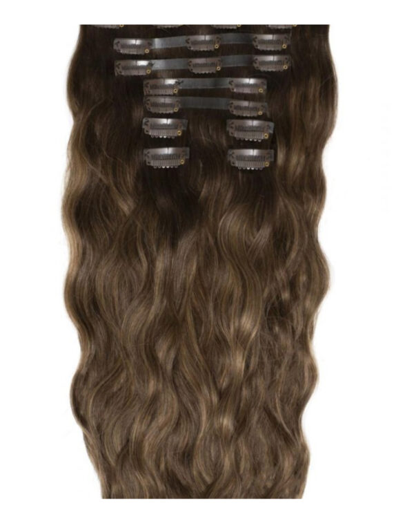 18" BEACH WAVE DOUBLE HAIR SET - Brond'mbre