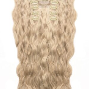 18" BEACH WAVE DOUBLE HAIR SET - California Blonde
