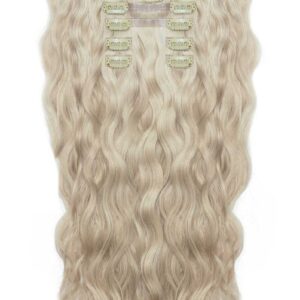 18" BEACH WAVE DOUBLE HAIR SET - Champagne Blonde