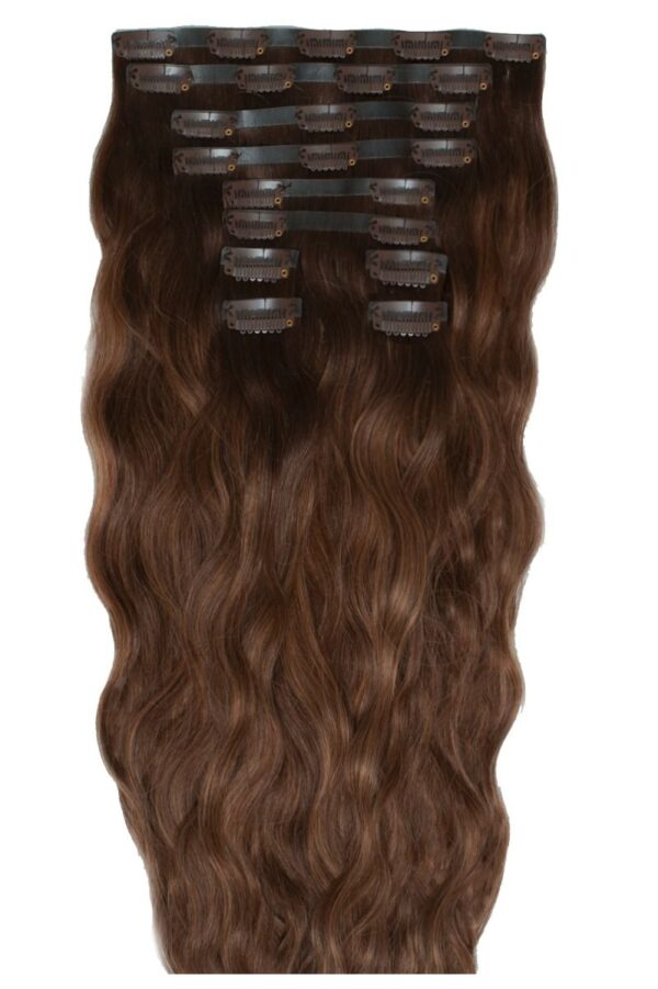 18" BEACH WAVE DOUBLE HAIR SET - Hot Toffee