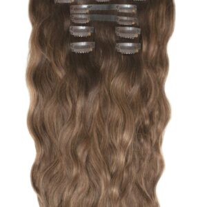 18" BEACH WAVE DOUBLE HAIR SET - Mocha Melt