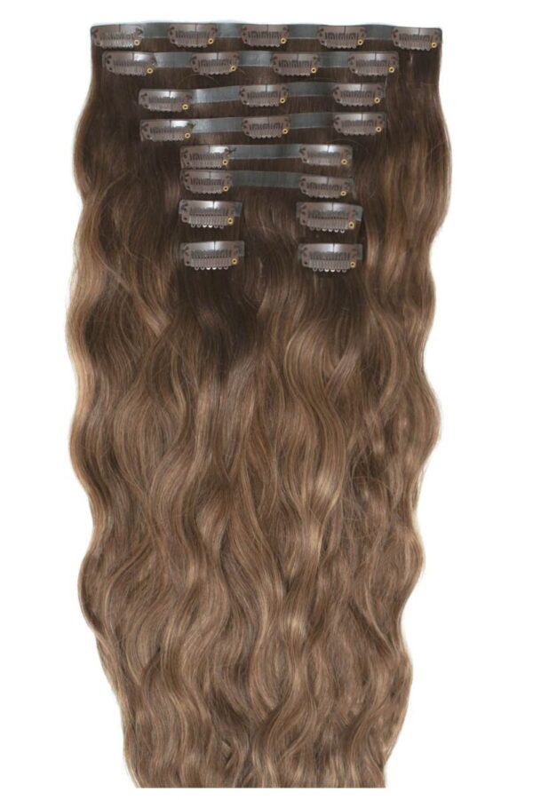18" BEACH WAVE DOUBLE HAIR SET - Mocha Melt