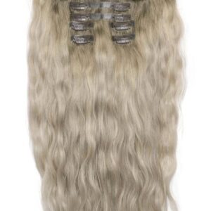 18" BEACH WAVE DOUBLE HAIR SET - Scandinavian Blonde