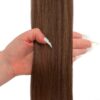 16" DELUXE REMY INSTANT CLIP-IN EXTENSIONS - CHOCOLATE - Image 4