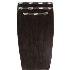18" DELUXE REMY INSTANT CLIP-IN EXTENSIONS - EBONY