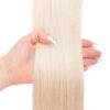 18" DELUXE REMY INSTANT CLIP-IN EXTENSIONS - PURE PLATINUM - Image 3