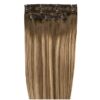 18" Deluxe Remy Instant Clip-In Hair Extensions - Mocha Melt - Image 2