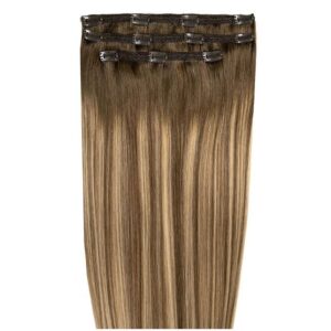 18" Deluxe Remy Instant Clip-In Hair Extensions - Mocha Melt