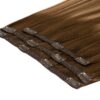 18" Deluxe Remy Instant Clip-In Hair Extensions - Mocha Melt - Image 3