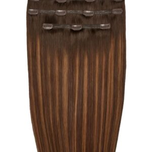 18" Deluxe Remy Instant Clip-In Extensions Cinnamon melt