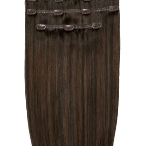 16" Deluxe Remy Instant Clip-In Extensions Roast chestnut