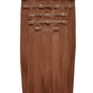 20" Double Hair Set Clip-In Extensions Amber