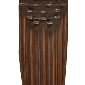 22" Double Hair Set Clip-In Extensions Cinnamon melt