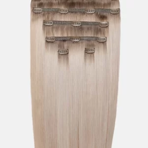 22" Double Hair Set Clip-In Extensions Glacier blonde