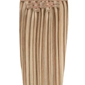 18" Double Hair Set Clip-In Extensions Honey blond